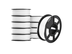 Filamento para impresora 3D, ABS, excelente rendimiento, PETG blanco, 10 rollos OEM
