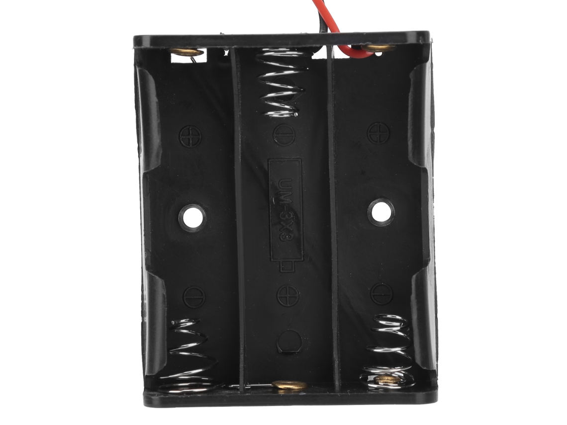 Portapilas Aa Con 3 Ranuras, Carcasa De Plástico Con Cable, 10 Unidades Para Juguetes Y Electrodomésticos.
