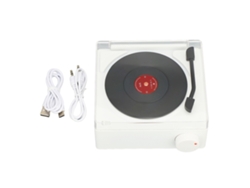 Tocadiscos Clásico Vintage Con 3 Modos De Reproducción, Bluetooth 5.3 Y Función De Alarma.