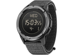 Relojes militares de fibra de carbono para hombre, resistentes al agua, 50 m, podómetro, brújula, metrónomo deportivo táctico.