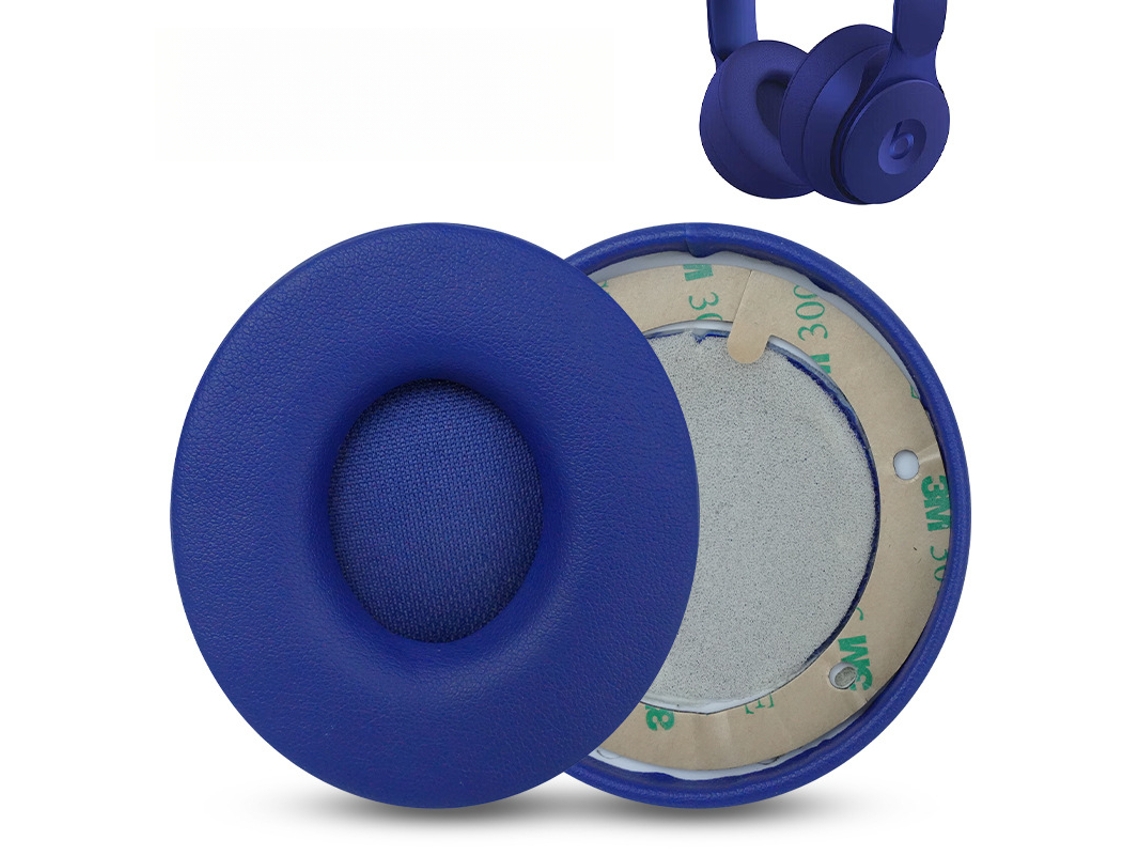 Almohadillas de esponja para Beats Solo Pro (repuesto, 1 par, azul oscuro)