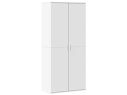 Zapatero EXCLUSIVO DE LA CASA en contrachapado blanco (80x39x178 cm)