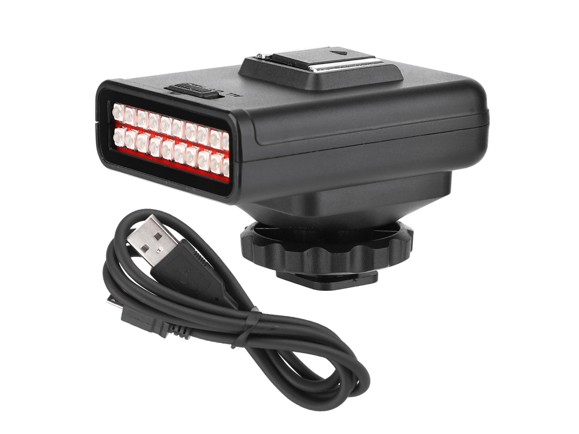 Linterna De Visión Nocturna Infrarroja Ln-3 Portátil Para Fotografía, Carga Usb, Distancia De Disparo 20m