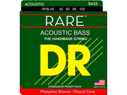 Juego de Cuerdas Bajo Acústico DR RPB-45 Rare (.045 - .065 - .085 - .0105 - Bronce)