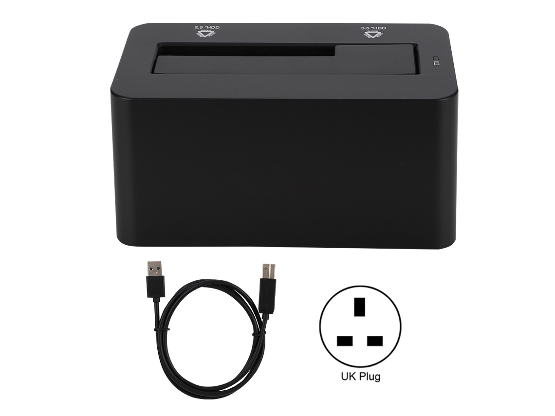 Estación De Acoplamiento De Disco Duro Compatible Con Discos Duros De 2.5/3.5 Pulgadas, Transferencia De Alta Velocidad Usb3.0, Interfaz Sata Universal