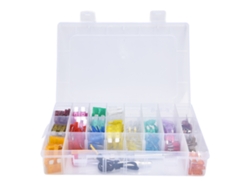 Kit De 180 Fusibles De Lámina De Aluminio Para Automóviles, De 5 A 40 A, Con Comprobador De Circuitos.