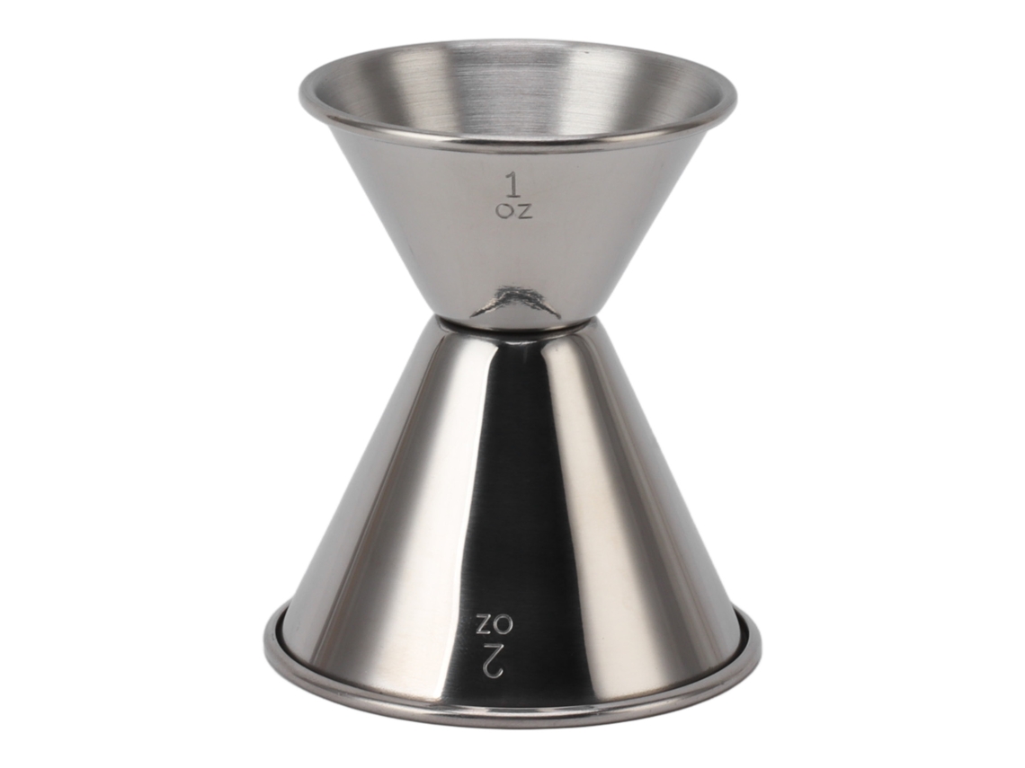 Vaso medidor de doble extremo, acero inoxidable 304, Jigger Professional Cocktail, sin marca