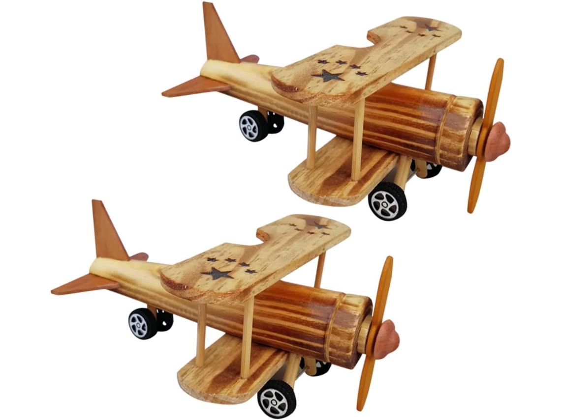 Conjunto De 2 Peças De Decoração Elegante Para Casa Ou Escritório Com Modelo De Avião.