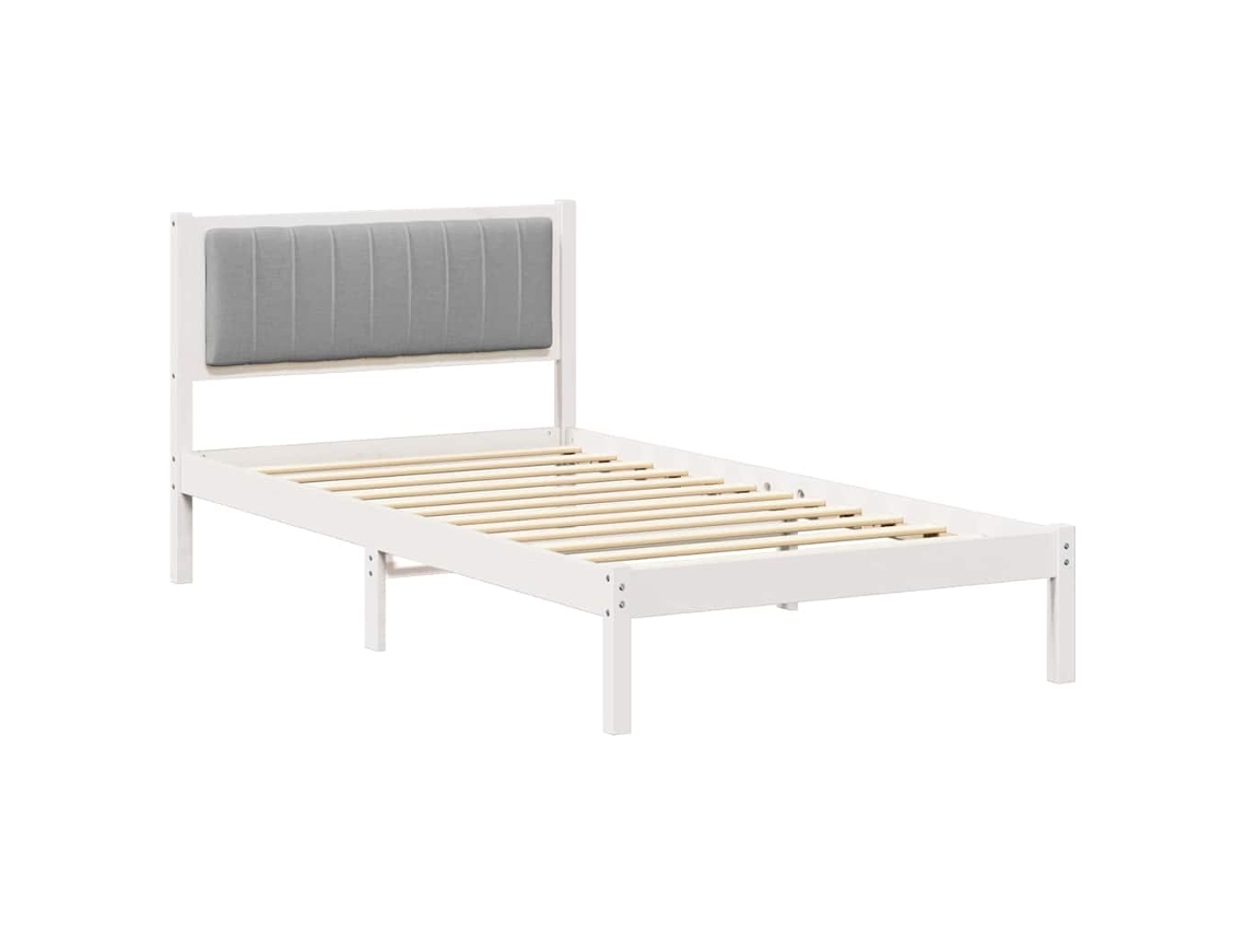 Maison Exclusive - Estructura De Cama Con Cabecera Tapizada Gris Claro