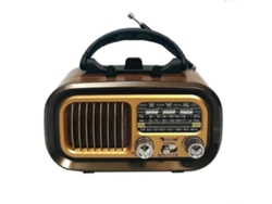 Retro Fm / Am / Sw Rádio Banda Completa Receptor De Rádio Portátil
