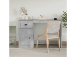 Escritorio | Mesa | Escritorio con cajón 115x50x75 Derivados de madera Cemento gris