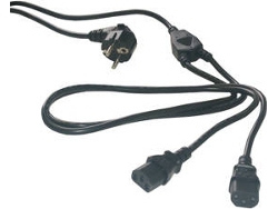 Cable de Alimentación MCL Power Cable de Alimentación Black 2.0m
