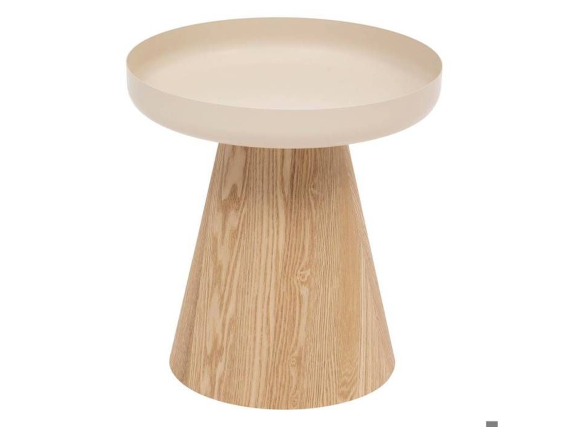 Mesa auxiliar Hercyna Beige 41.840x40cm ATMOSPHERA Interior Creator Beige ATMOSPHERA Interior Creator