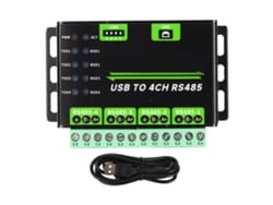 Adaptador De Comunicación Usb Industrial Aislado A Rs485 De 4 Canales Con Resistencias Tvs Y De 120 Ω