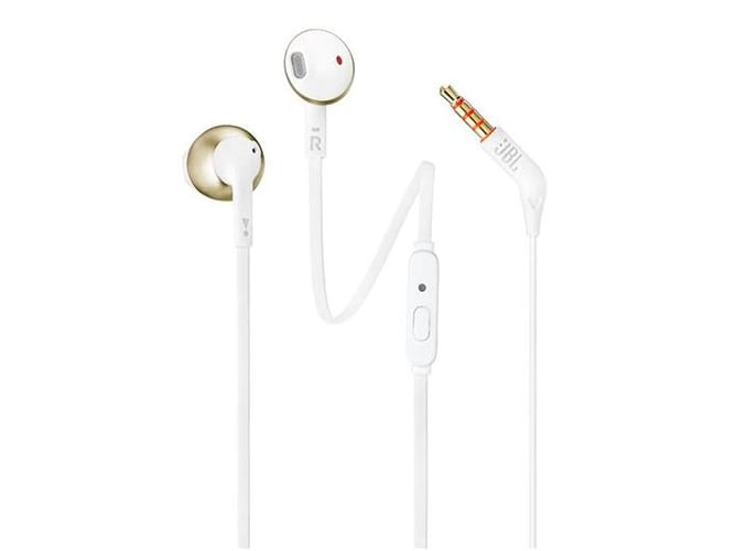 Auriculares con Cable JBL T205 (In Ear - Blanco)