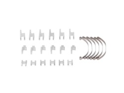 Accesorio De Amortiguador De Aluminio Profesional Para Coche Rc Wpl B4 24 1/16 Piezas De Amortiguador Plata