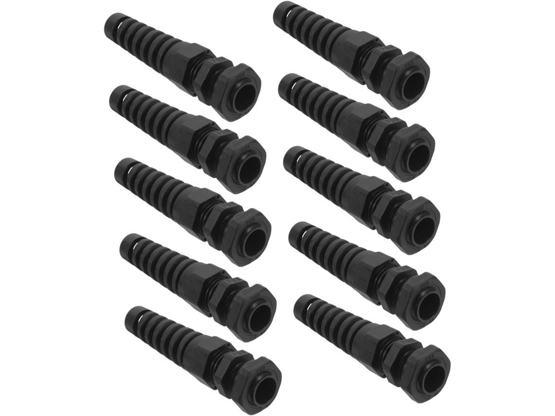 10 Conectores De Cable De Nailon Impermeables Con Protección Contra Torsión.