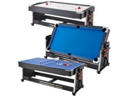Mesa de juego familiar convertible 3 en 1 con billar, hockey de aire y tenis Tekmaquinas