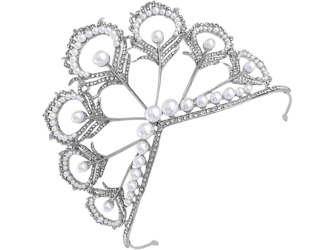 Tiara De Coroa Em Liga De Prata, Leve E Resistente À Oxidação, Ideal Para Casamentos E Apresentações Ao Vivo.
