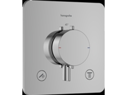 Termostato empotrado Hansgrohe Ecostat Comfort Q para 2 usuarios, 33713000, color cromo
