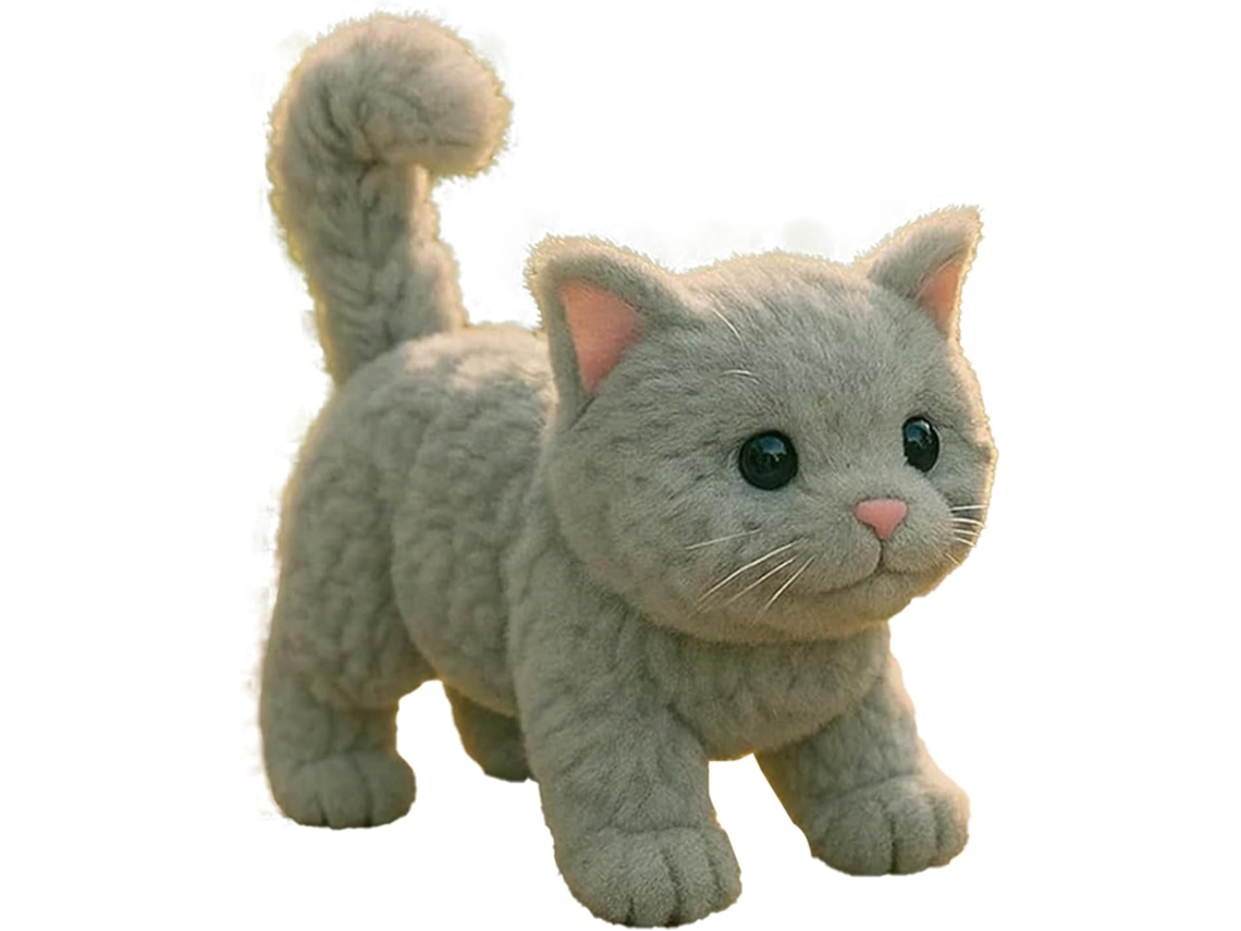 Gato Robot Realista | Gato De Peluche Realista Con Pelaje Suave | Lindo Regalo De Animales Para...