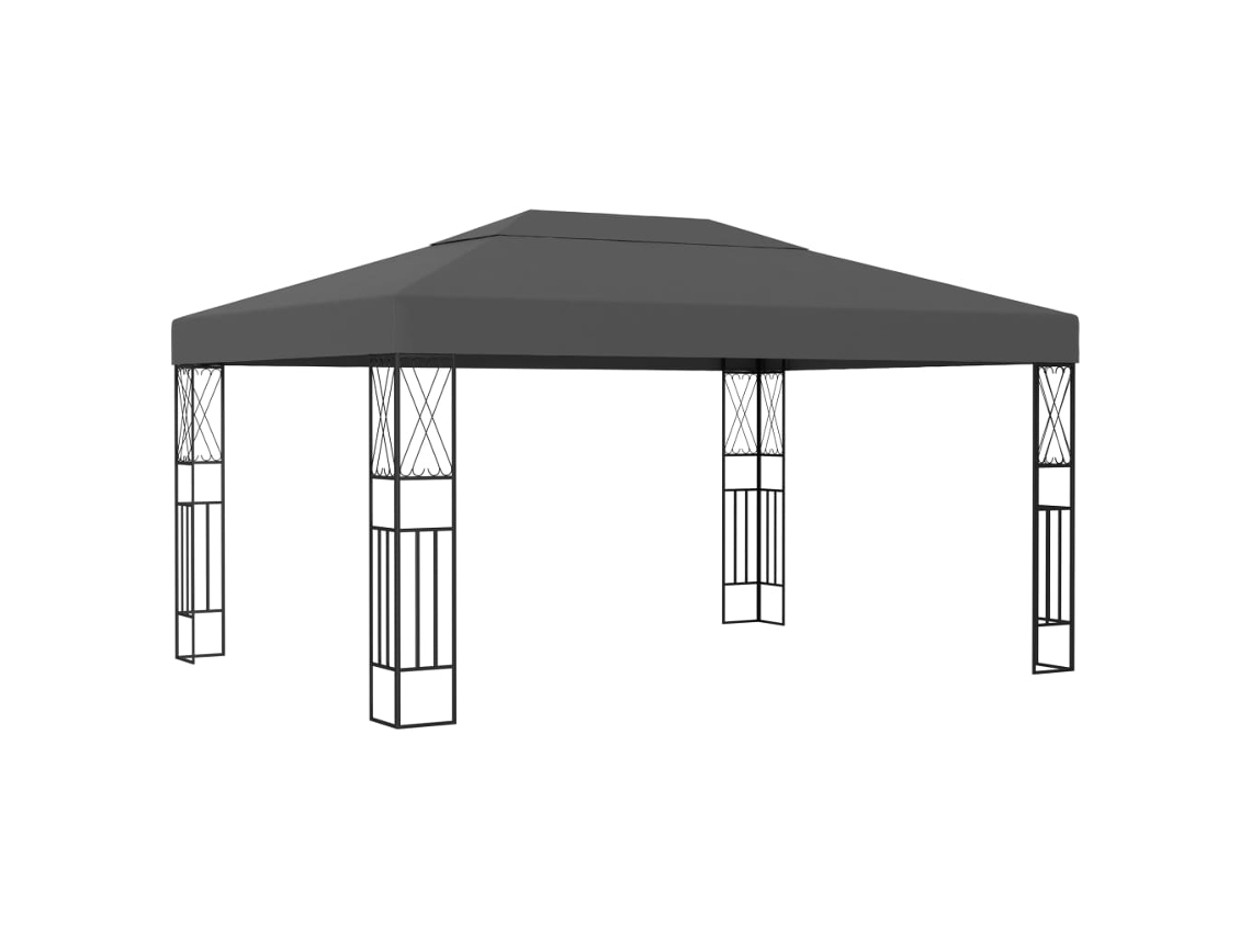 Gazebo de 3x4 m de tela antracita Dkd Home Decor