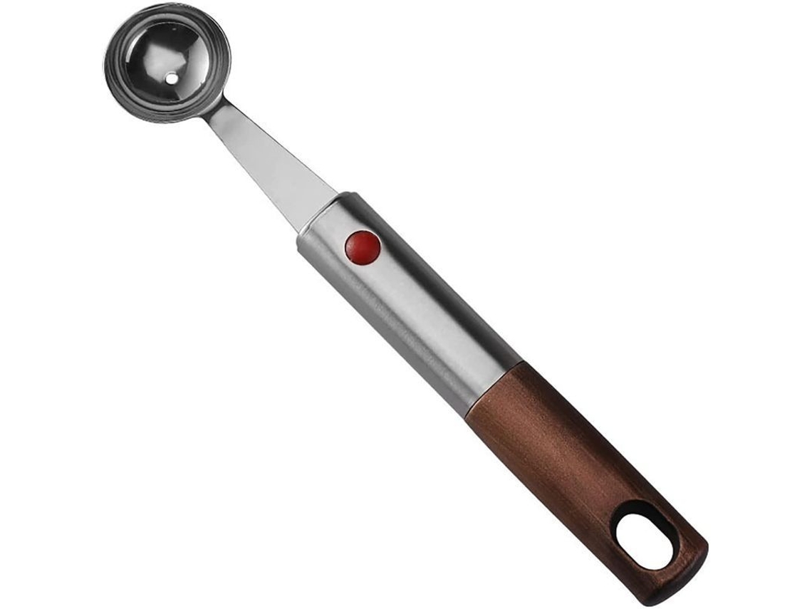 Cuchara Para Helado Y Fruta Con Forma Esférica, De Acero Inoxidable 430, Resistente A La Corrosión, 18,4 Cm.