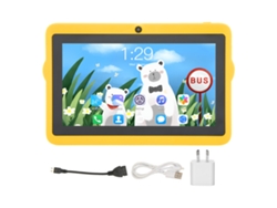 Tableta infantil Android 10 de 7 pulgadas, 2 GB/32 GB, Wi-Fi dual, luz azul baja, luz amarilla dorada