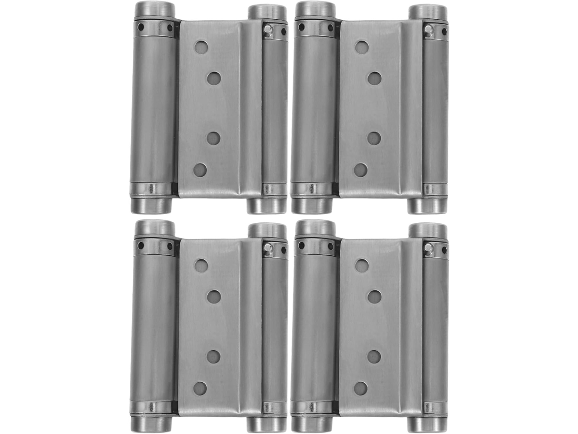 Juego De 4 Bisagras De Acero Inoxidable De Doble Resorte, De 3 Pulgadas, De Cierre Automático Para Puertas.