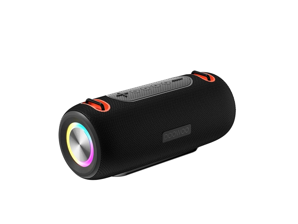 Altavoz Bluetooth MDUG con reproducción de música a través de tarjeta TF y conexión Bluetooth TWS (estéreo inalámbrico verdadero) (negro)