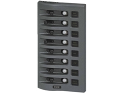 Interruptor BLUE SEA Weatherdeck Panel Clb 8 Position Gris