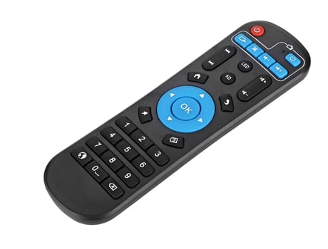 Mando a distancia universal de repuesto para decodificador compatible con T95Z Plus T95U Pro T95V Pro Q Plus QBOX (negro)