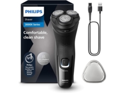 Afeitadora eléctrica Philips Serie 3000x Tecnología SkinProtect en seco y húmedo Negro intenso