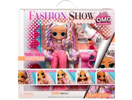 Muñeca L.O.L . Surprise Omg Fashion Show Hair Edition Twist Queen (Edad Mínima Recomendada: 4años)