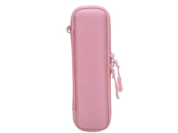 Bolsa De Transporte Para Pincéis De Maquiagem Eva Rigida Portátil Com Armazenamento Para Caneta Digital E Acessórios Rosa