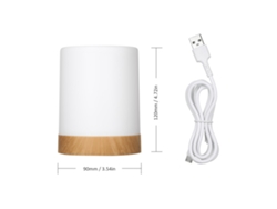 Luz De Mesa De Cabeceira Com Controle Por Toque E Remoto 13 Cores 3 Modos Temporizador Usb Recarregável Ajustável