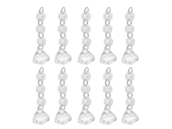 10 Colgantes De Diamante Acrílicos Para Decoración De Lámparas De Araña Y Accesorios Para Lámparas Colgantes