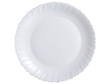 Fuente De Cocina Luminarc Feston Redondo Blanco Vidrio (30 Cm)