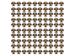 100 Juegos De Remaches Redondos Tipo Hongo De 10 Mm, Aleación De Bronce, Para Ropa Y Calzado Punk.