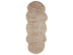 Alfombra de pelo largo BELIANI Mamungari de Acrílico Beige 60x180