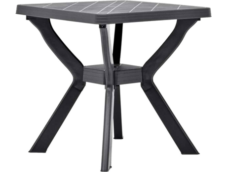 Mesa de jardín VIDAXL Antracita Plástico (70x72 cm)