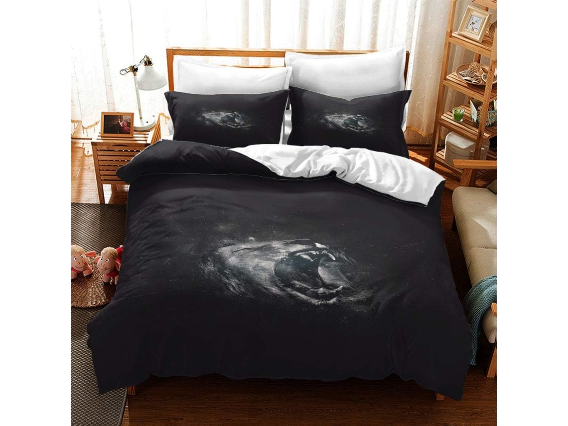 Funda Nórdica Microfibra Juego Ropa Cama Estampado Funda Juego Almohada 140x200cm 140 X 200 Cm 65