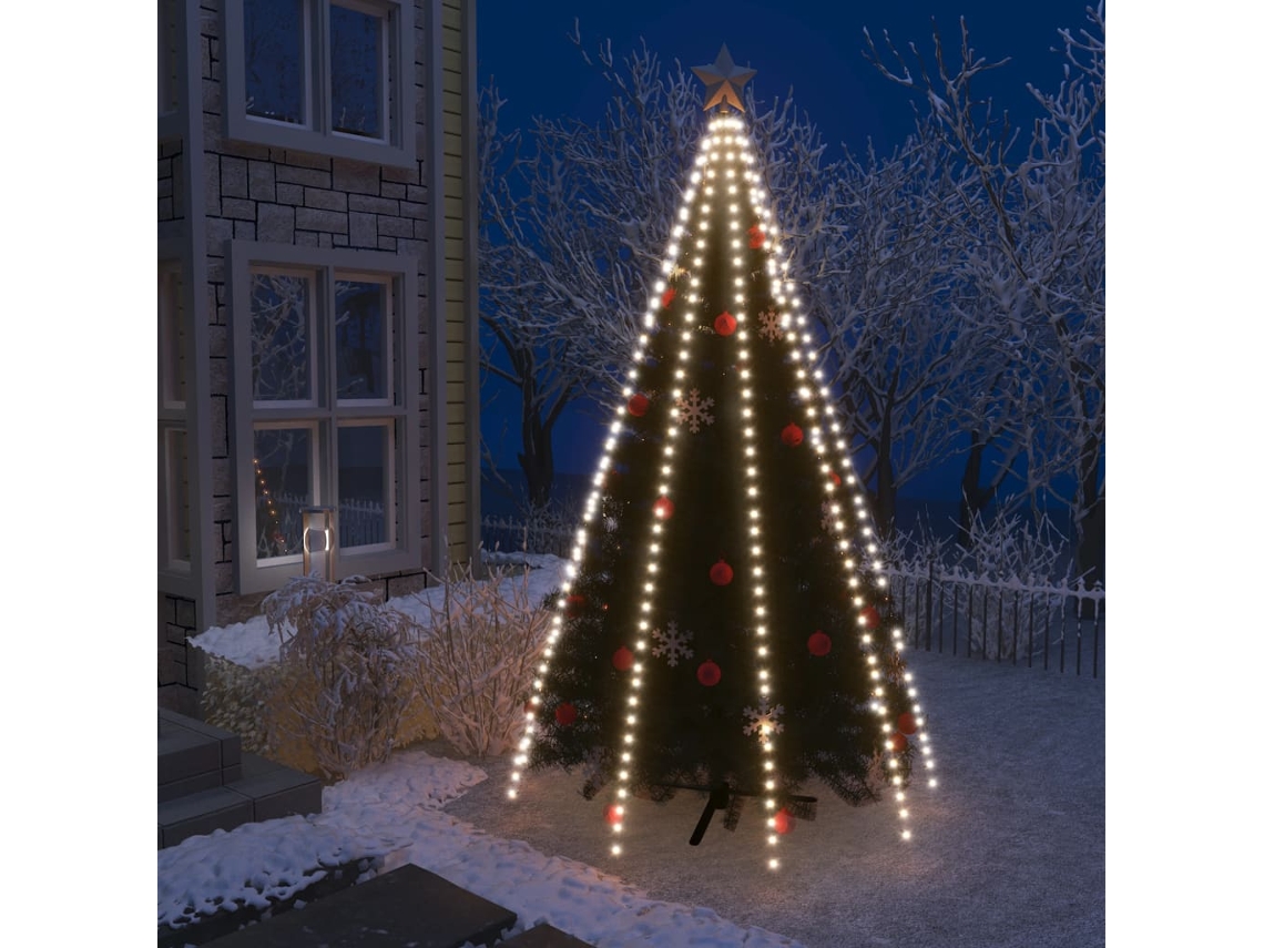 Guirnalda de luces LED para árbol de Navidad, 400 cm, blanco frío, WSD5681, Lovely Home