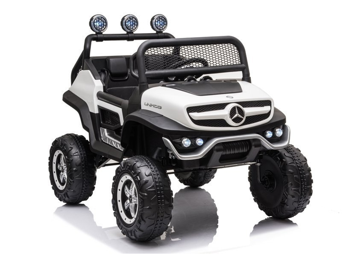 Paseo eléctrico en Mercedes Unimog S B.active blanco