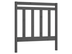 Cabecero de cama 106x4x100 cm Pino macizo Gris MAISON EXCLUSIVE