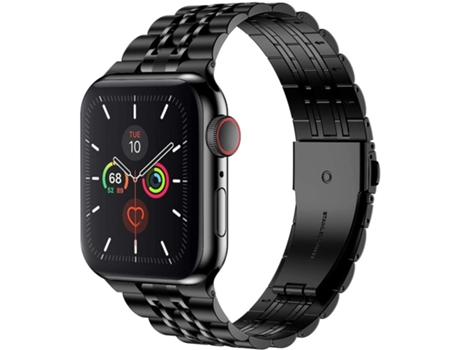 Correa para Smartwatch Seven Bead ultrafino de acero inoxidable para Apple Watch Series 9, 8 y 7 41 mm / SE 3 y SE 2 y 6 y SE y 5 y 4 40 mm / 3 y 2