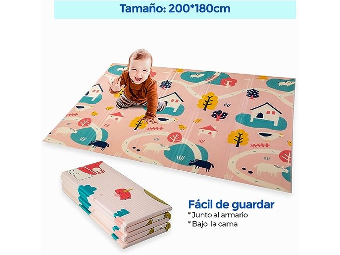 Alfombra bebe suelo acolchada XPE para juegos 1,5cm grosor (Farm edition)