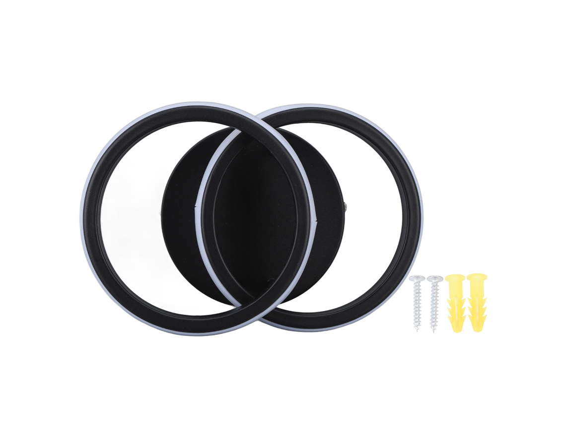 Lámpara De Techo Led Moderna De Doble Anillo Blanco 6000k, 85-265v Para Sala De Estar.