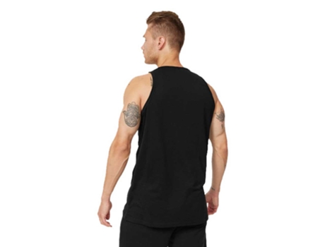 Camiseta sin Mangas de Hombre para Fitness LONSDALE Dolton Negro (2XL)