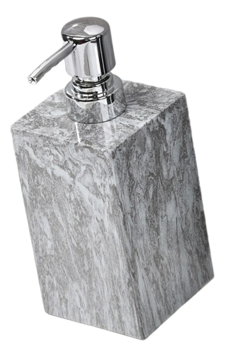 Dispensador de jabón líquido con textura de mármol y textura grisvayotoy